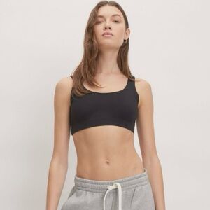 Everlane Womens The Perform Bra Sports Bra Activewear Stretch Black S